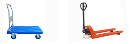 運輸貨物買平板手推車還是手動液壓搬運車？