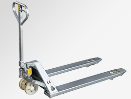 火腿廠生產(chǎn)車(chē)間原料搬運(yùn)用不銹鋼手動(dòng)搬運(yùn)車(chē)