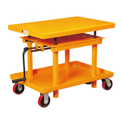 冠航牌手搖式絲桿升降平臺(tái)車